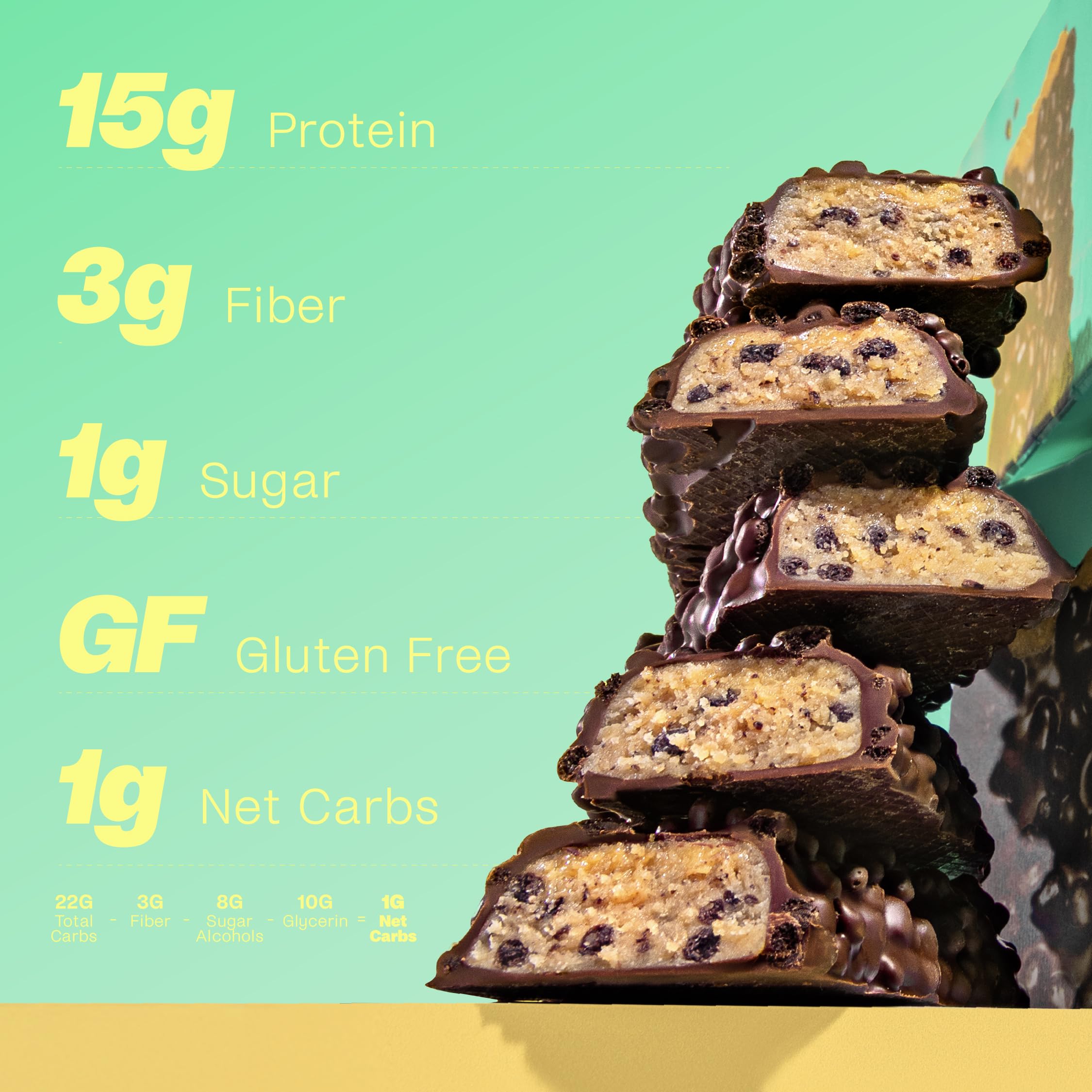 Misfits vegan protein bar ingredients with pea and soy protein for texture.