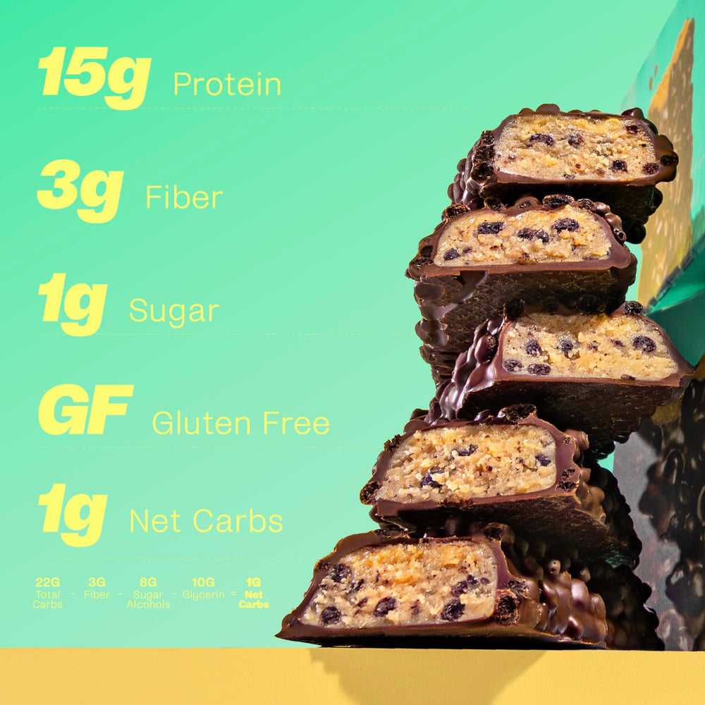 Misfits vegan protein bar ingredients with pea and soy protein for texture.