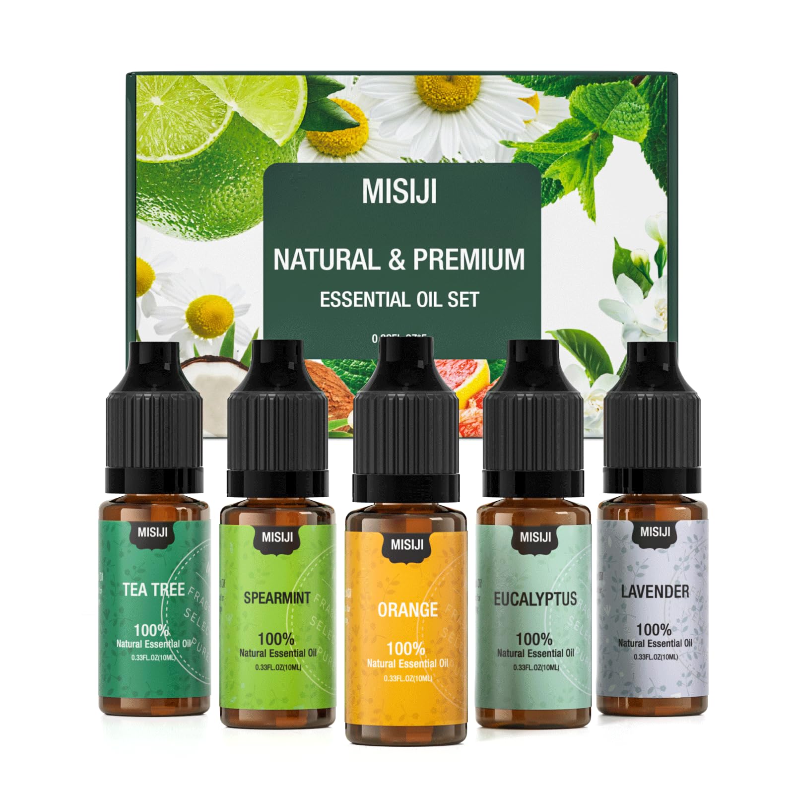 MISIJI orange essential oil bottle for diffuser aromatherapy and mood support