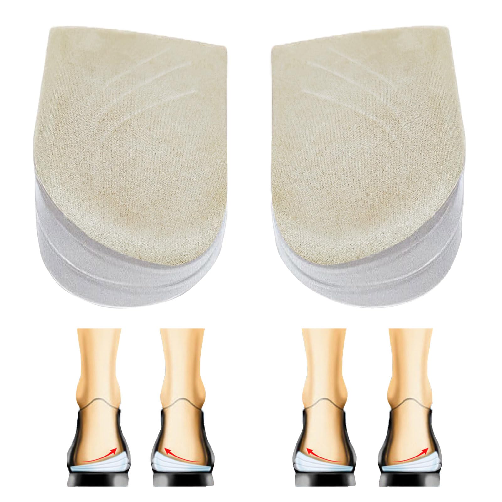 Misorita Corrective Insoles velvet wedge insoles for enhanced foot comfort.