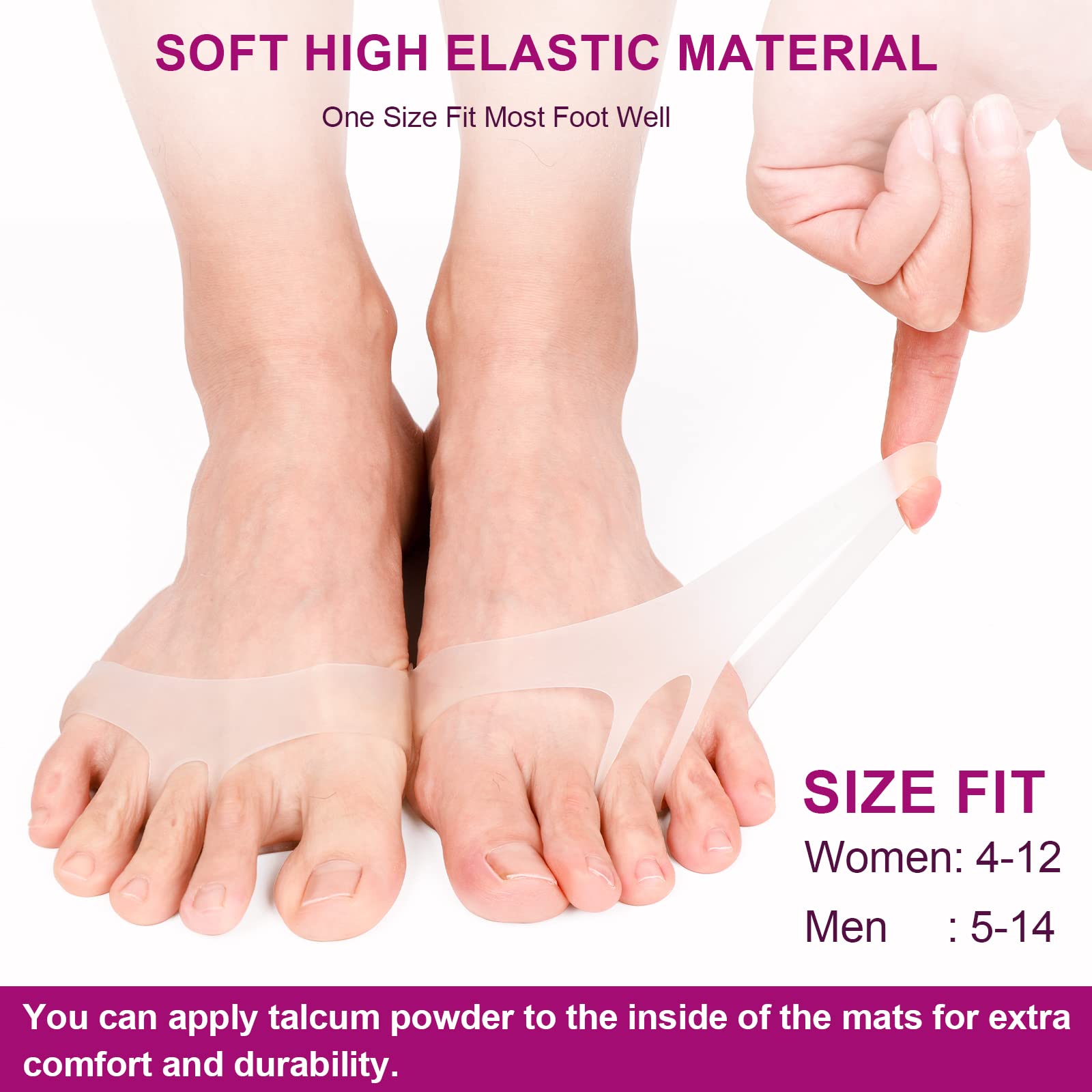 Misorita shoe-fit forefoot pads can adapt to most shoes.