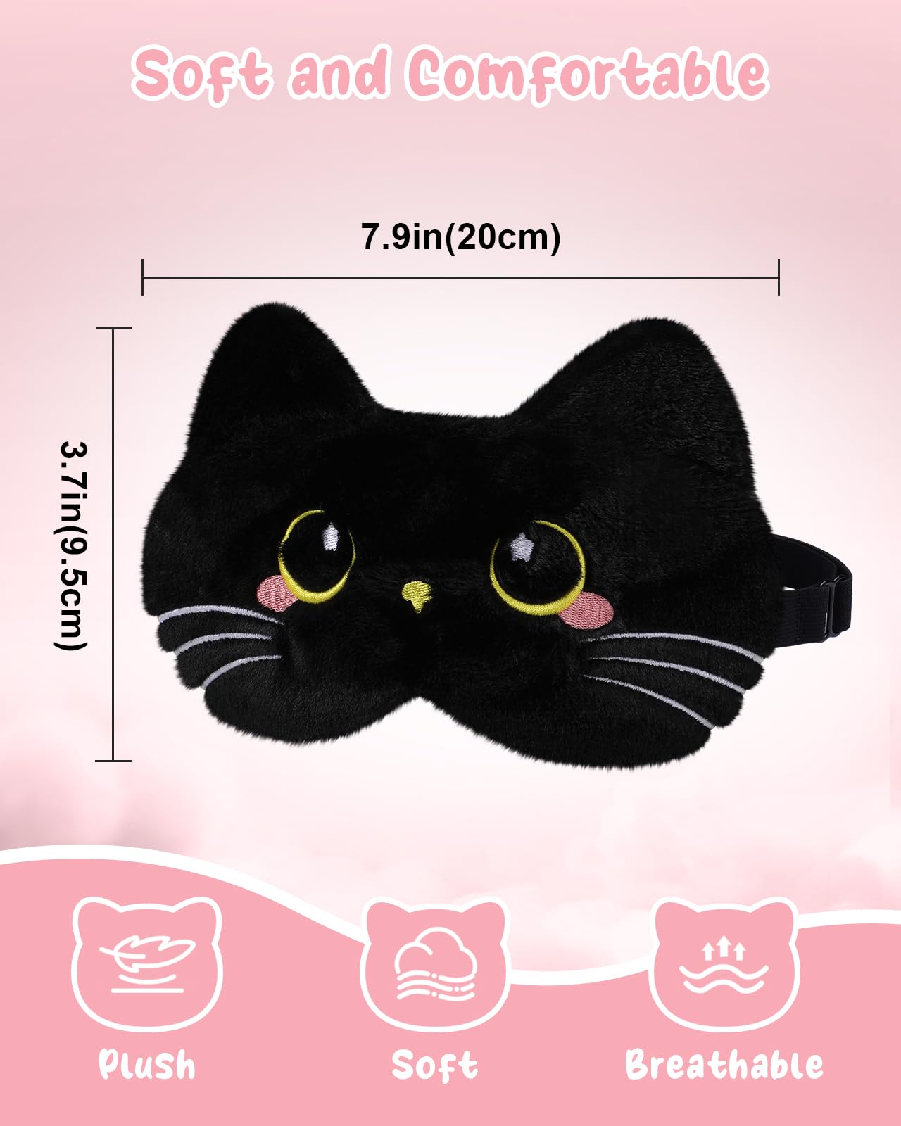 Miss Adola máscara de ojos con diseño kawaii, perfecto para dormir.