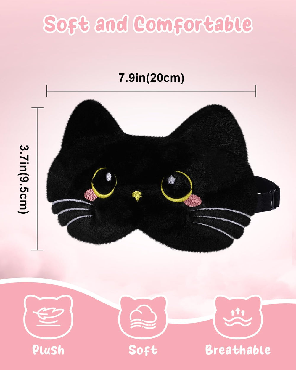 Miss Adola máscara de ojos con diseño kawaii, perfecto para dormir.