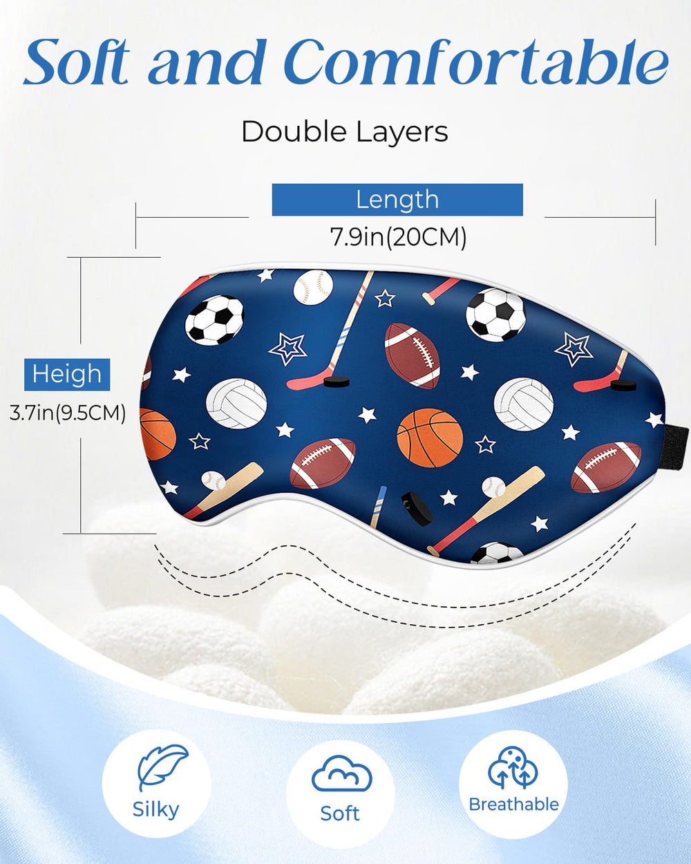 Miss Adola Sleep Mask adjustable strap provides comfortable, secure fit for growing heads.