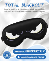 Miss Adola Sleep Mask for kids with cartoon pattern promotes relaxed daytime naps.
