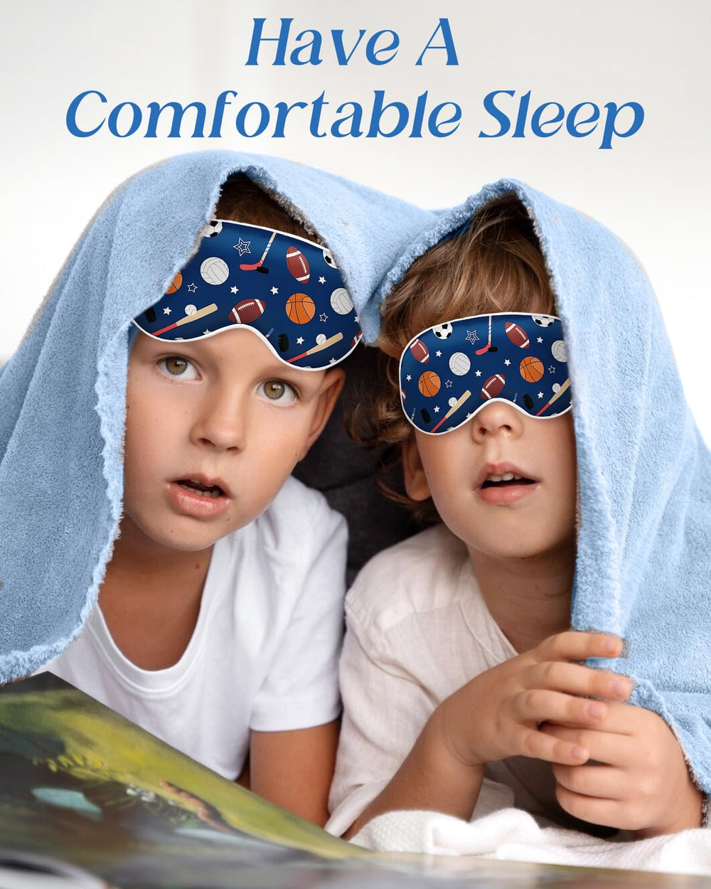 Miss Adola blue ballgame mask arrives ready for gifting.