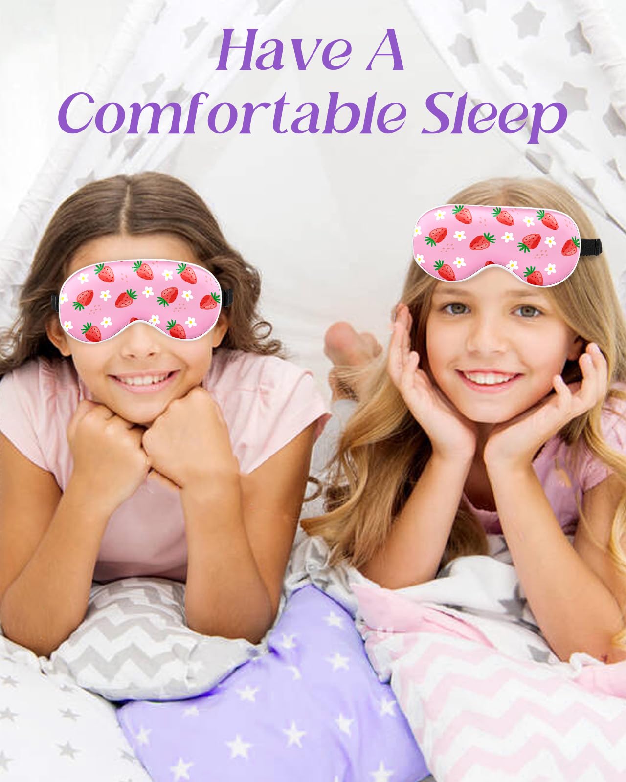 Miss Adola sleep mask is hand-wash friendly with a durable print.