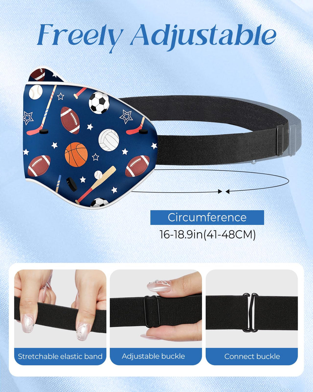 Miss Adola Silk Sleep Mask is lightweight for travel and on-the-go rest.