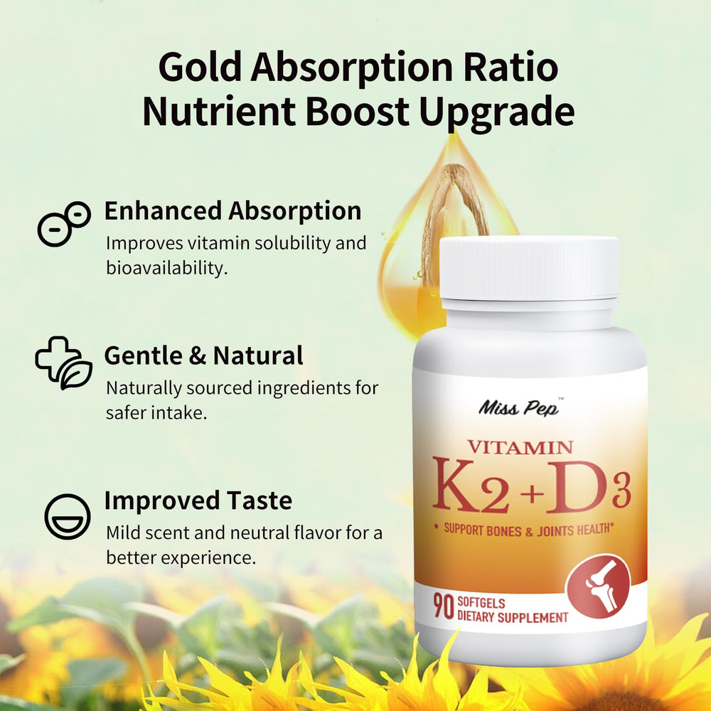 MISS PEP nutrition facts panel highlights product details.