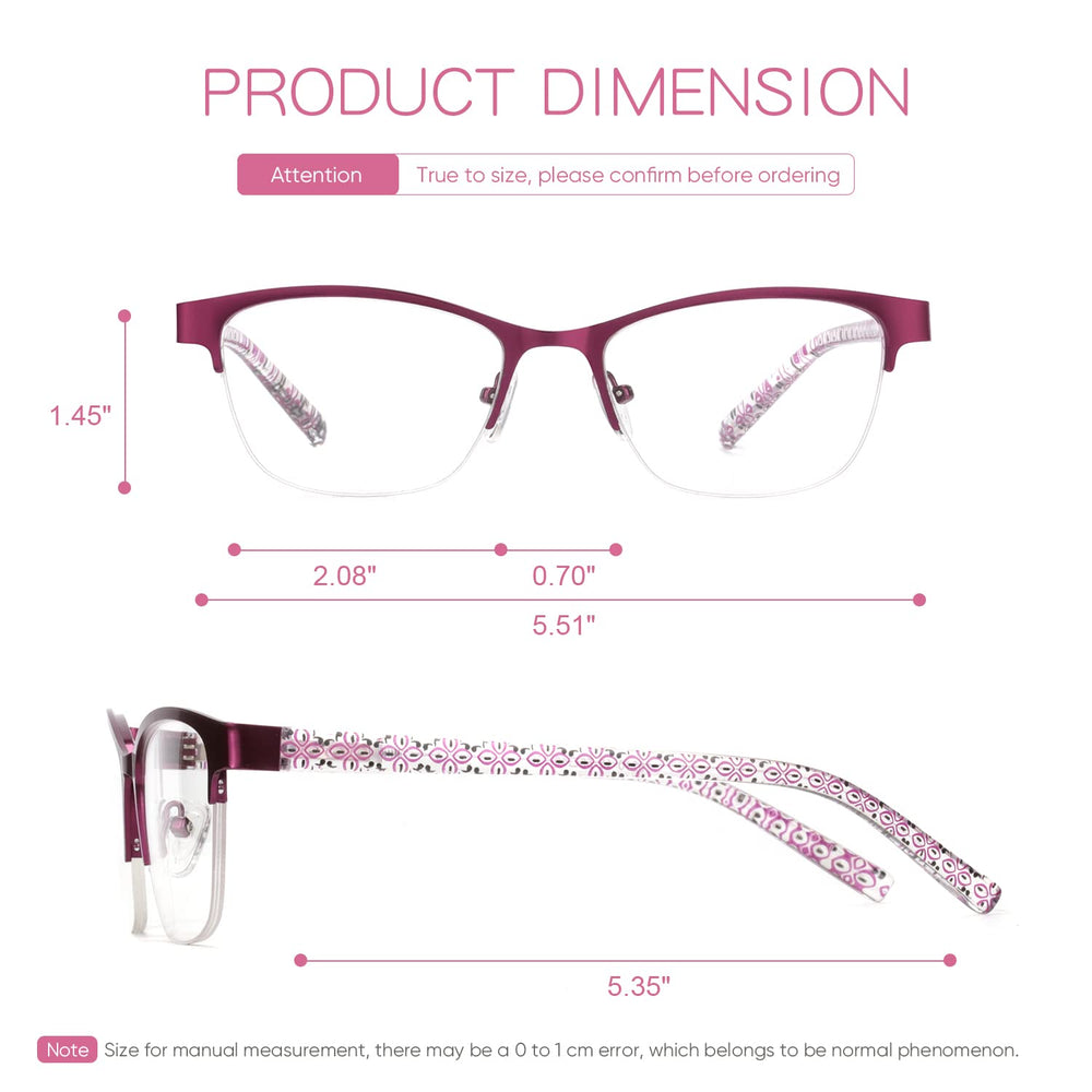 Missfive lightweight eyewear with hanging rope and carry case for portability
