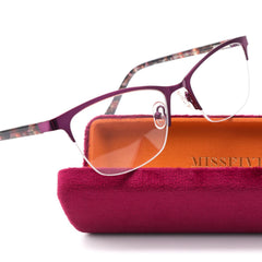 Missfive premium progressive metal frame close-up showing durable hinge