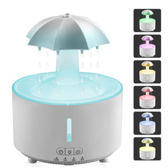 Missfly Aromatherapy Diffuser with rotating umbrella rain scene for a calming atmosphere