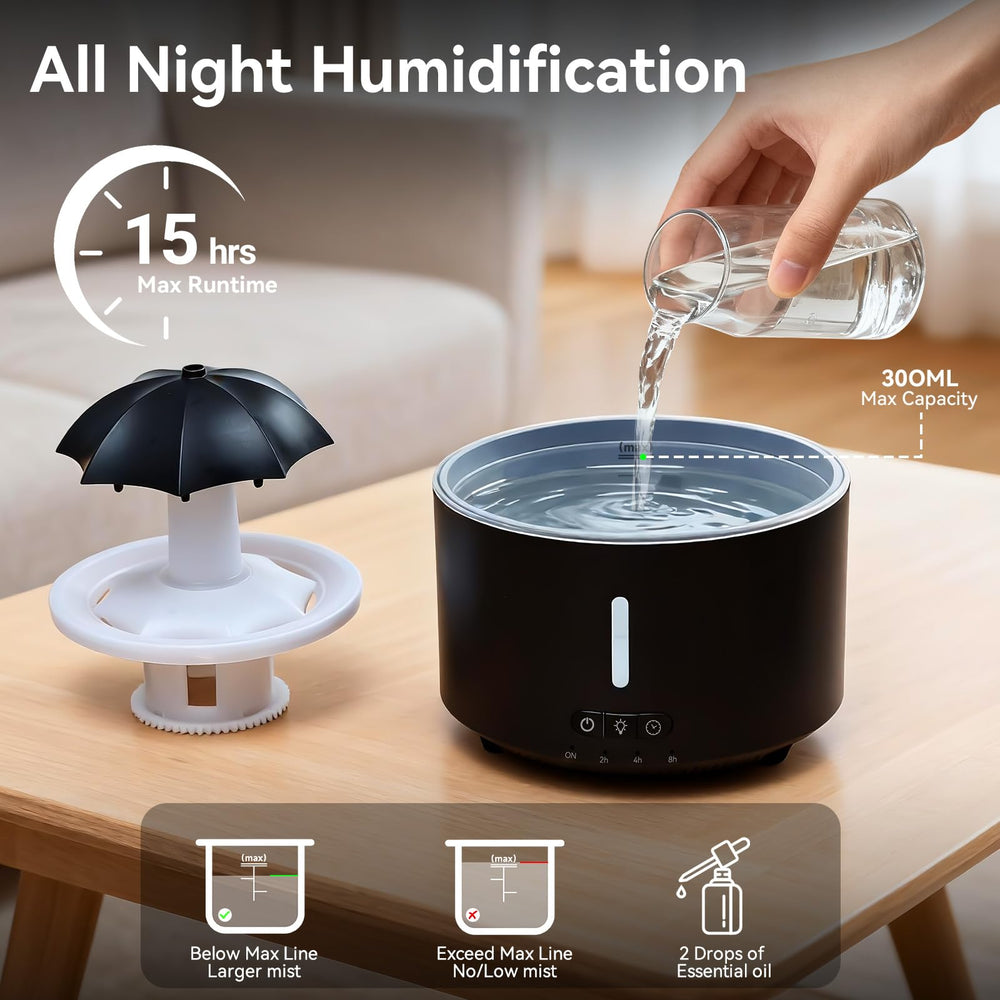 Missfly compact diffuser suits on desks, shelves, or nightstands.