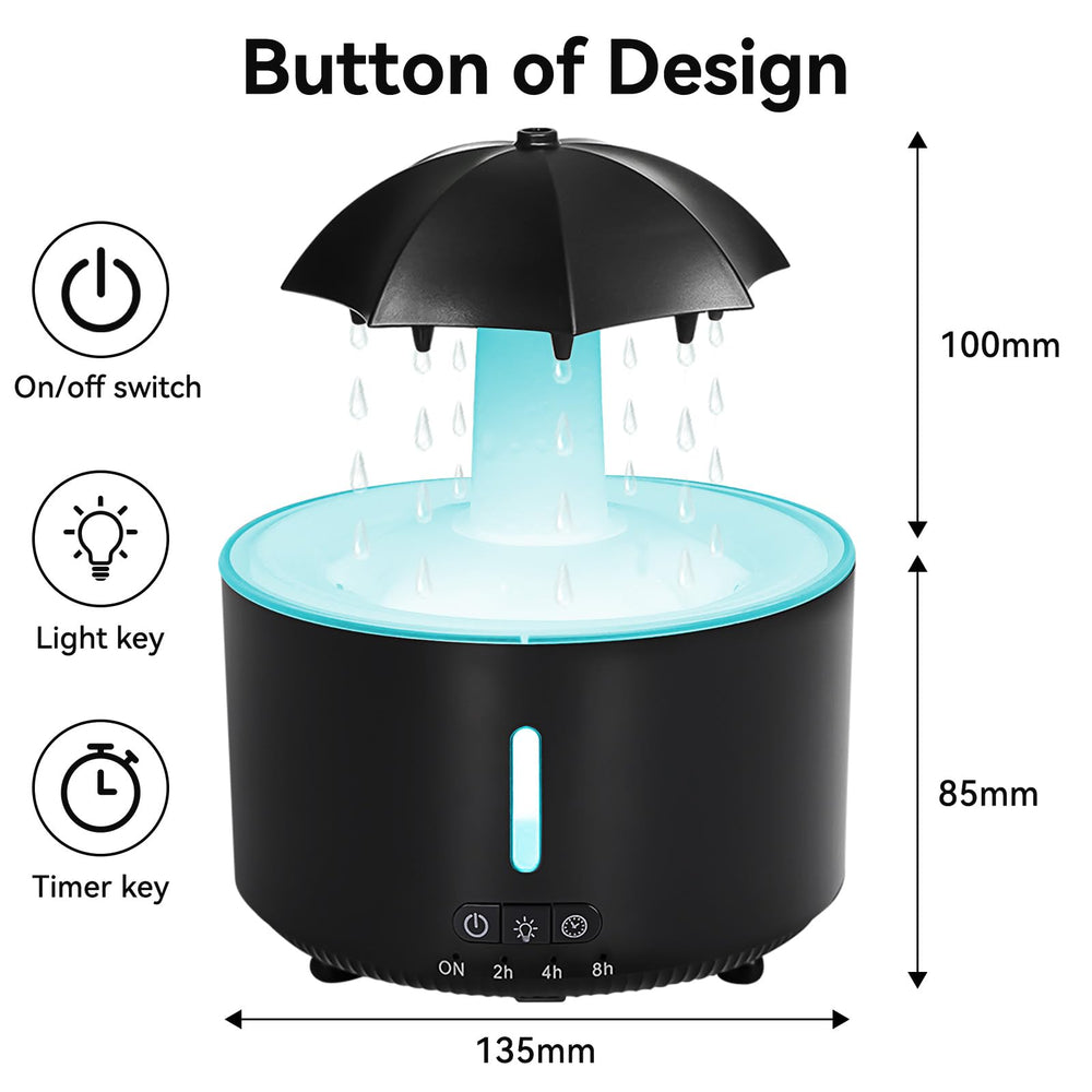 Missfly diffuser with 360° rotating nozzle offers flexible mist direction.