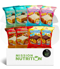Mission Nutrition Prime Bites Variety Box glazed cinnamon roll – protein-packed snack for on-the-go energy