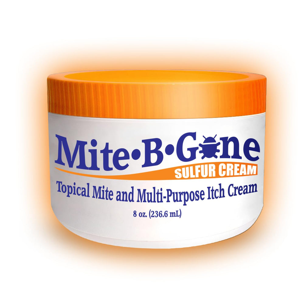 Mite-B-Gone 8oz bottle ready for application and relief