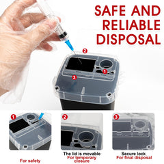 MITINU needle removal port demonstrates built-in safety for quick needle extraction.