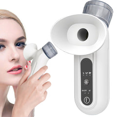 M MITLINK Eye Steamer mist closeup shows soothing moisture for eye comfort