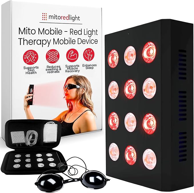 Mito Mobile Panel front view for targeted red light therapy at home