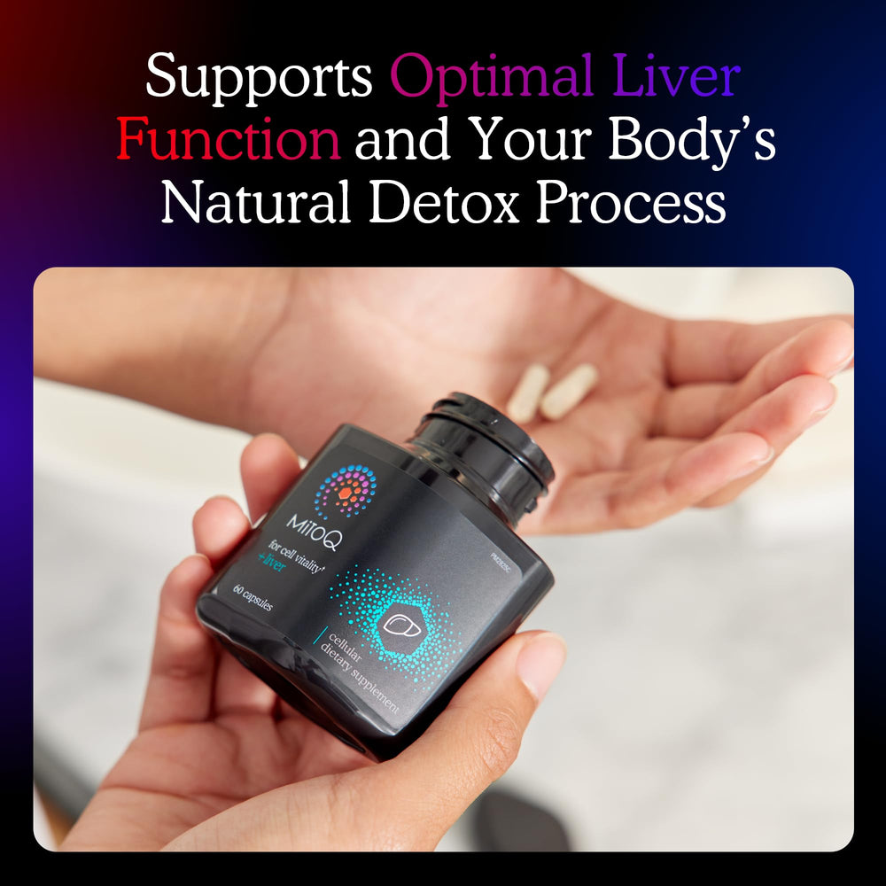 MitoQ Liver capsules close-up for easy daily supplementation