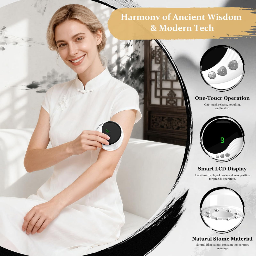 Compact Miula massager with palm-sized body and Type-C charging