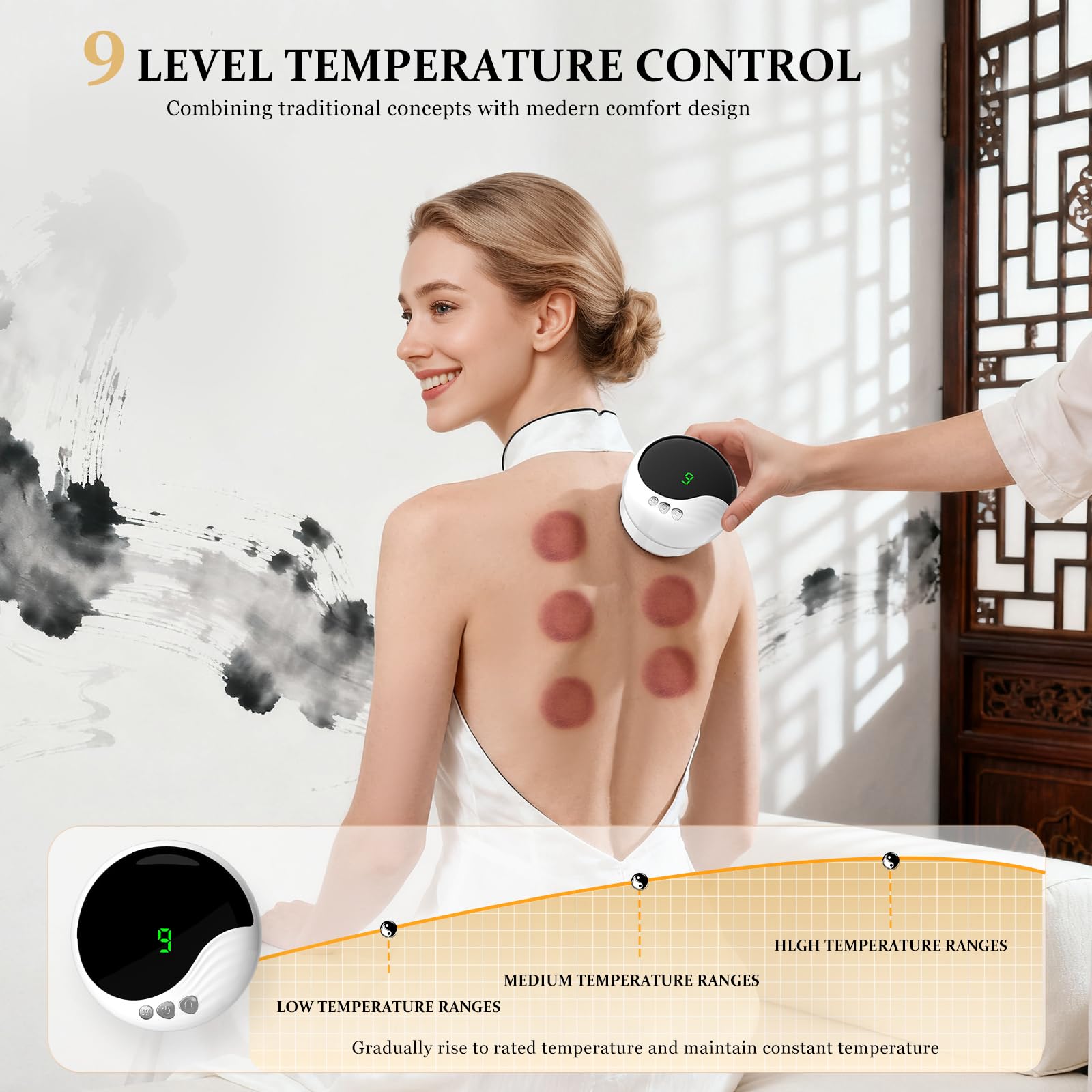 Whisper-quiet operation of the Miula massager with BPA-free silicone cups