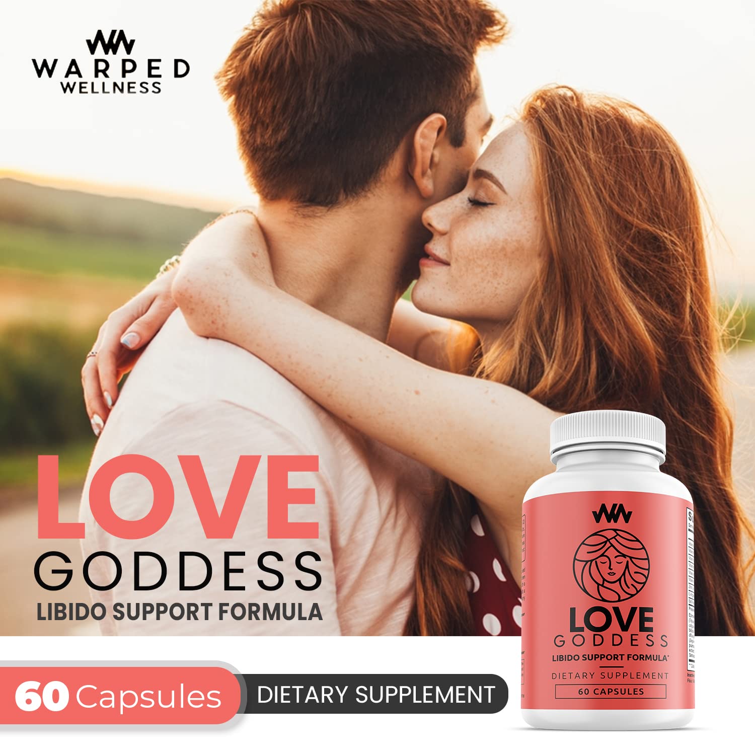 Miura Puama ingredient blend from Warped Wellness shown on a transparent label for transparency