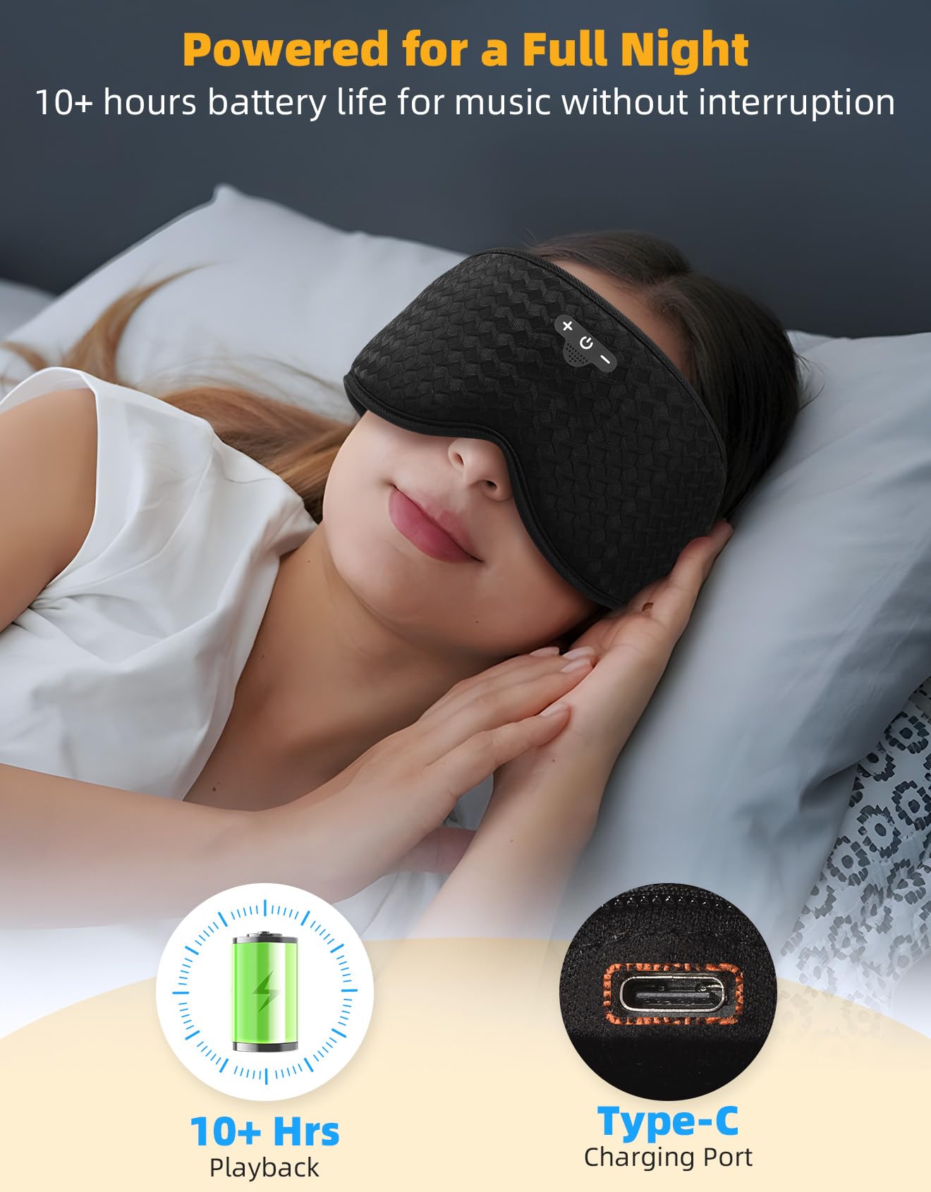 Mixiba long battery life up to 10 hours ideal for overnight use.