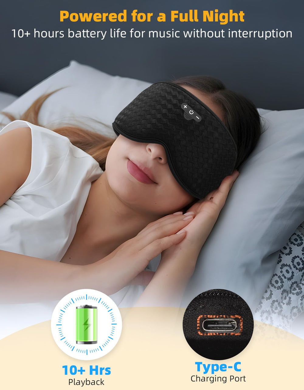 Mixiba long battery life up to 10 hours ideal for overnight use.