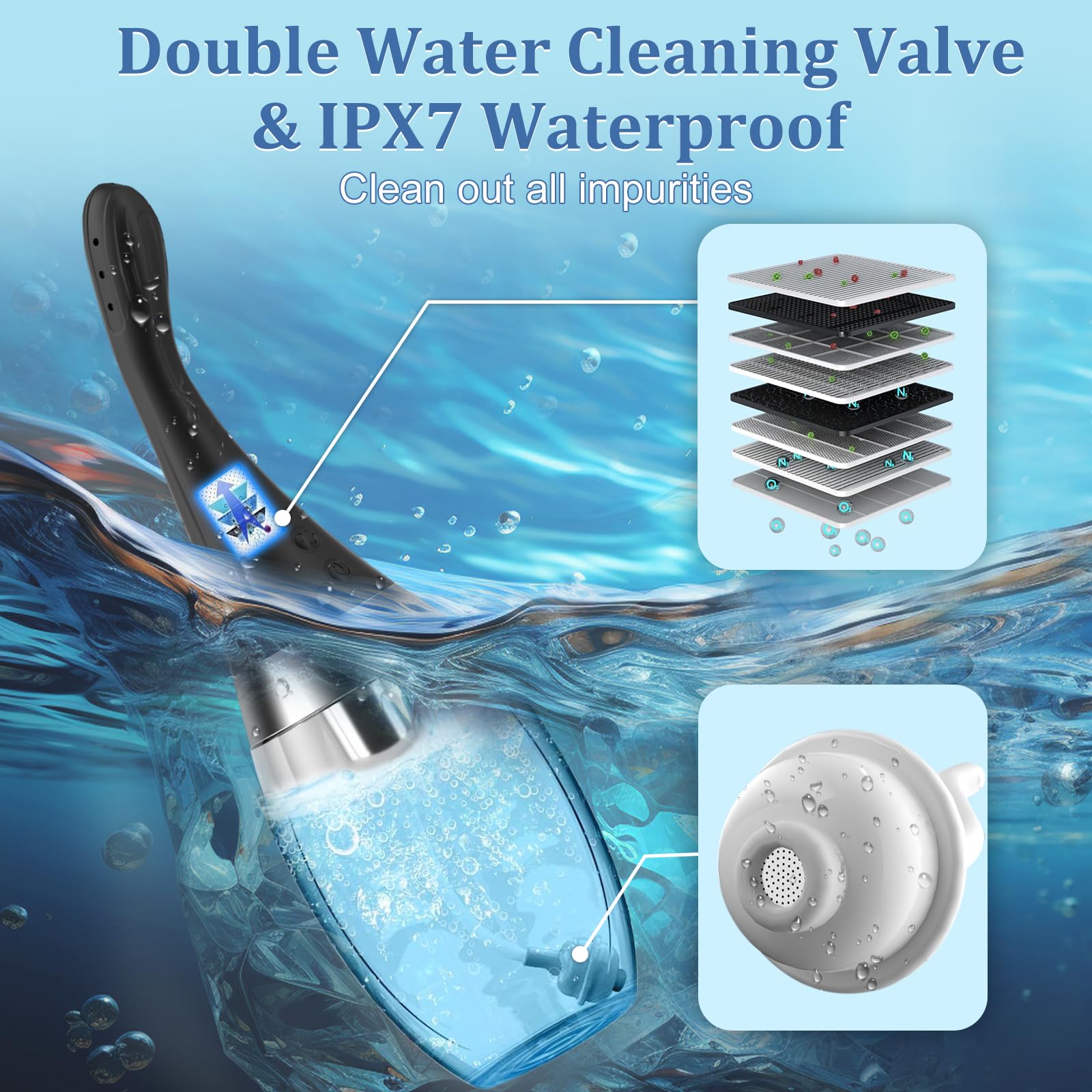 MIXIUALL Enema Douche dual filtration and anti-backflow boost hygiene