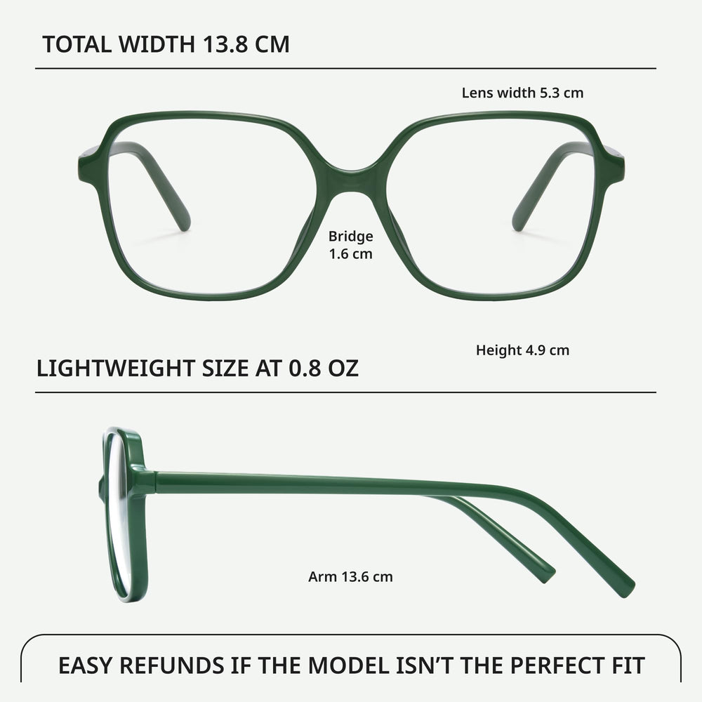 Miyya blue light blocking glasses with UV400 protection, side view for glare relief.