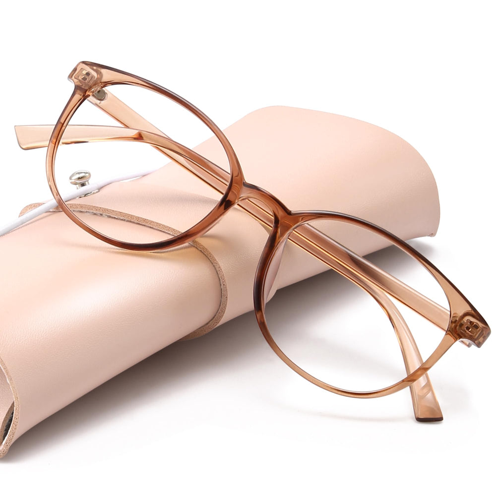 Miyya blue light blocking round frames offer lightweight comfort for all-day wear