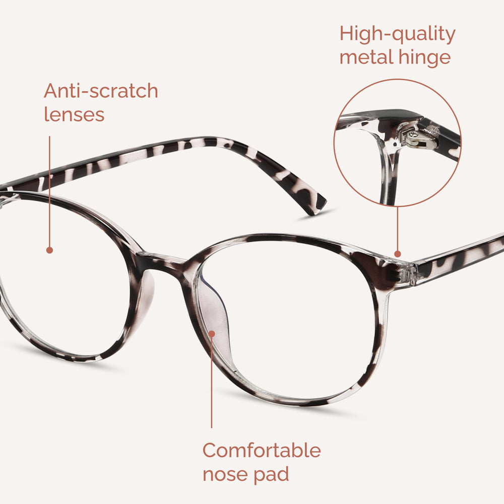 Miyya protective case for blue light glasses, safe storage on the go.