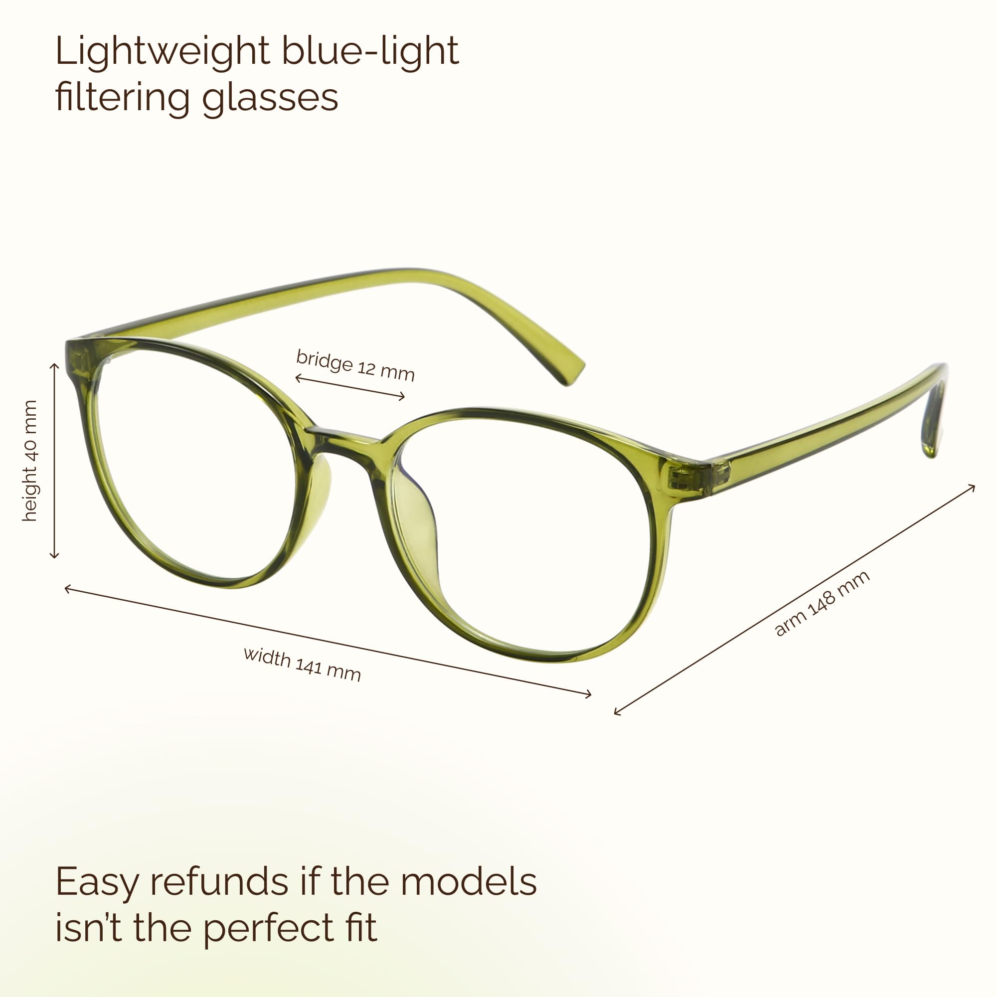 Miyya glasses for daily use, protecting eyes during long screen sessions.