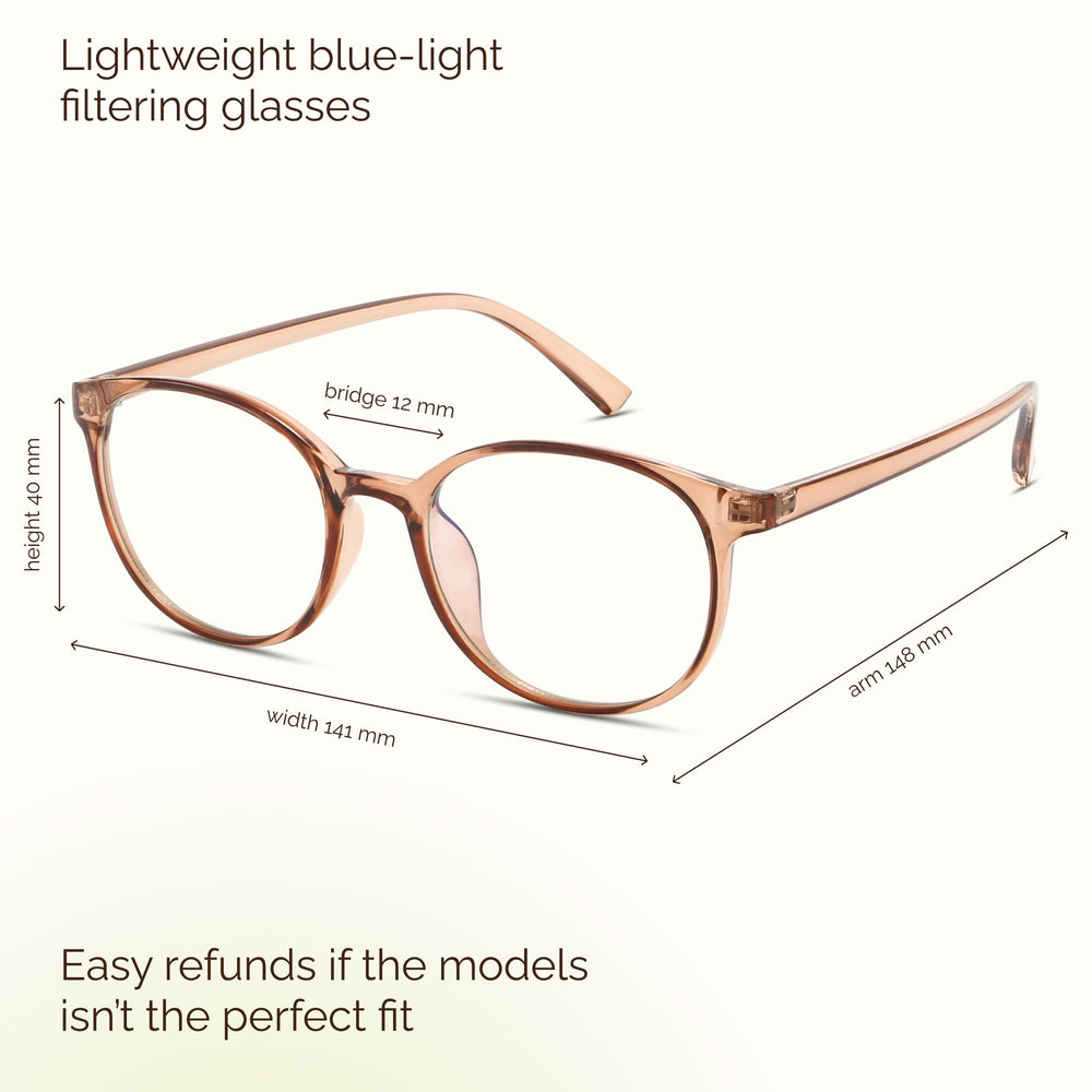 Miyya transparent round frames complement any outfit