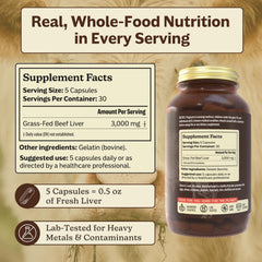 MK Supplements Beef liver capsules on a clean surface suggest daily wellness support.