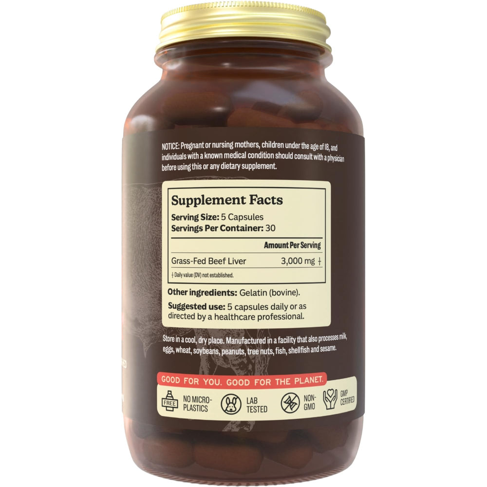 MK Supplements desiccated beef liver close-up reveals purity and high bioavailability.