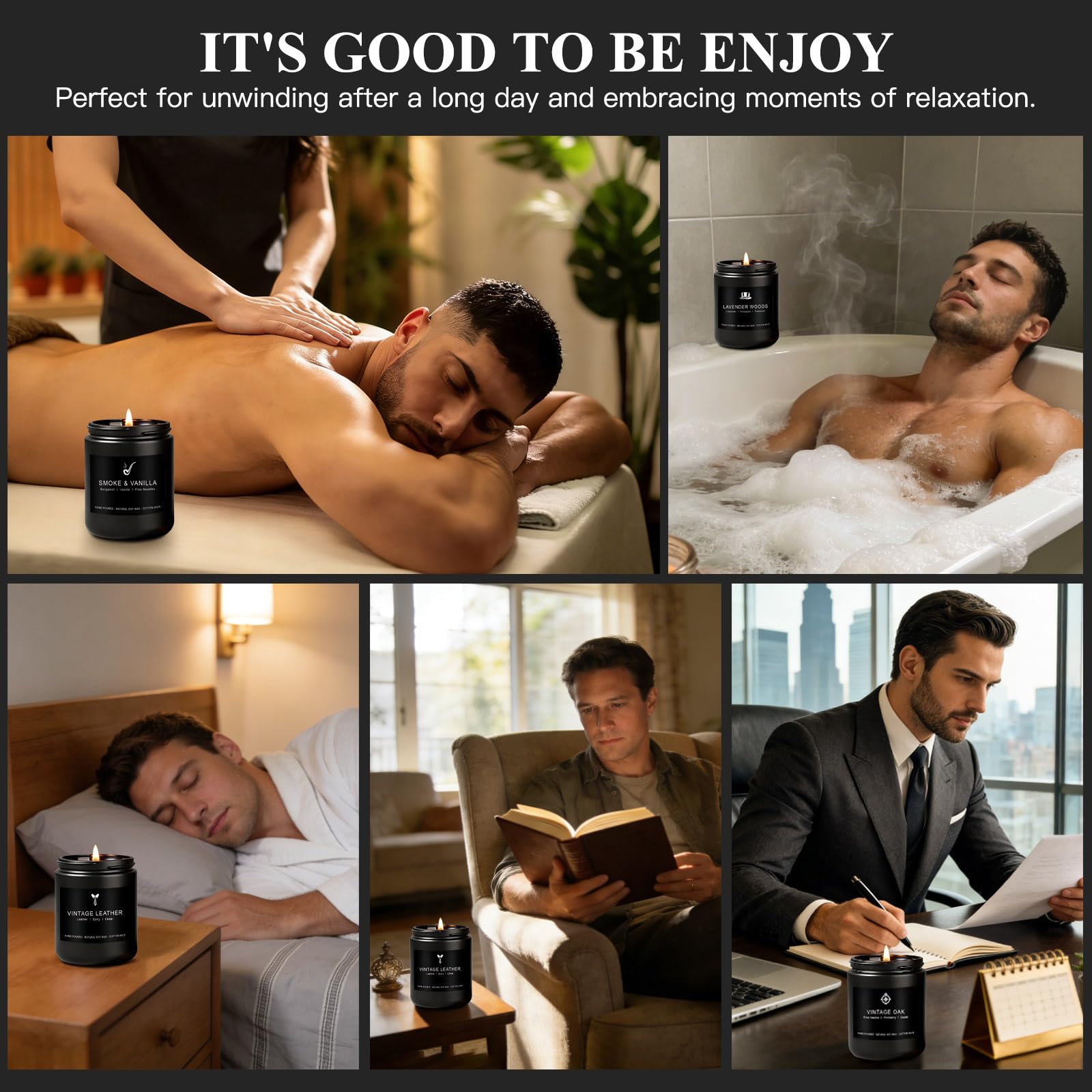 MKCLDE lavender woods note – subtle herbal finish for relaxation ambience