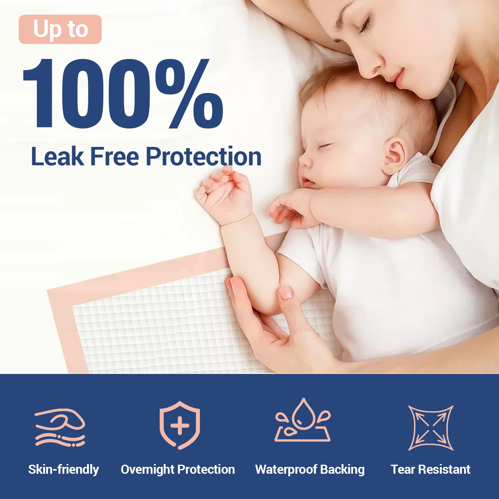 MKISS bed pad used by an elderly person for comfort and protection