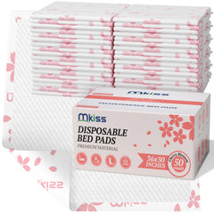 MKISS heavy-duty underpads seven-layer construction for tear-resistant durability.