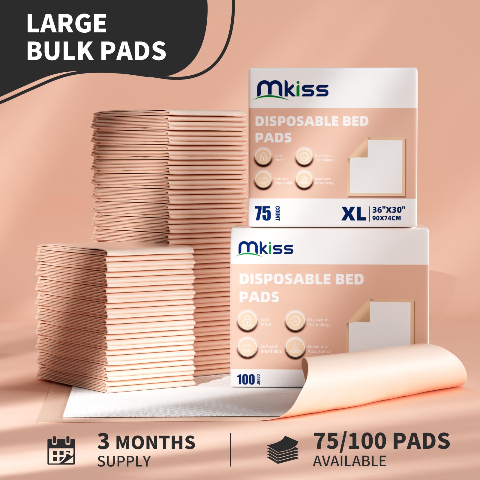 MKISS super absorbent 6-layer core with quick moisture lock