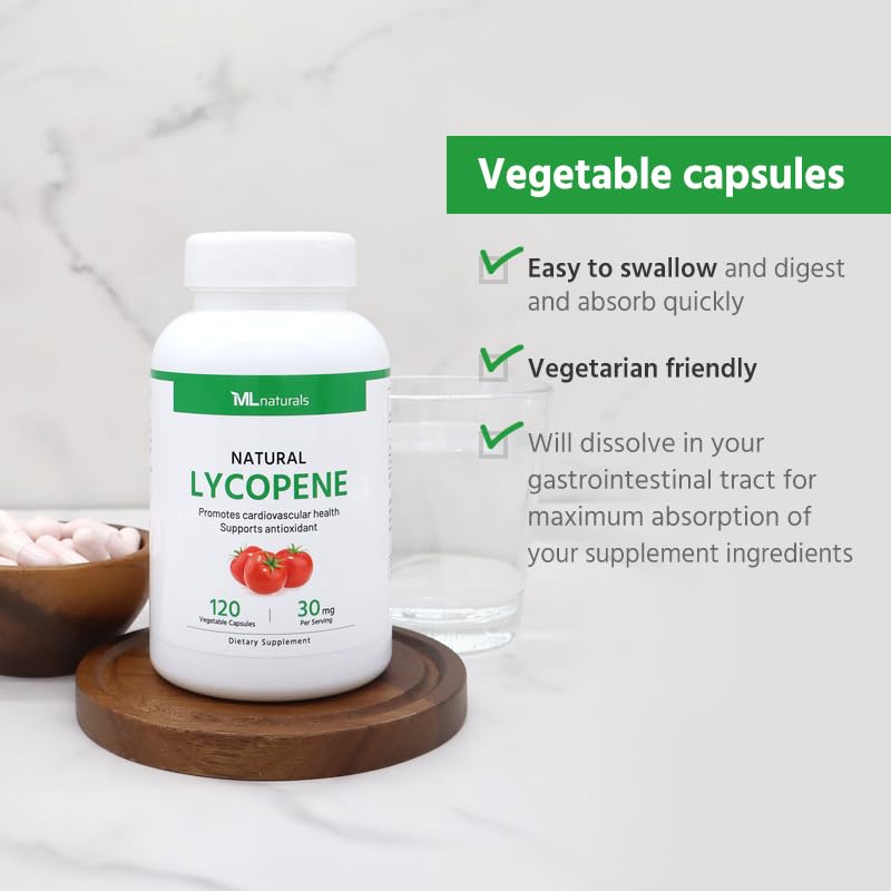 ISO-accredited third-party lab testing verifies ML Naturals Lycopene quality