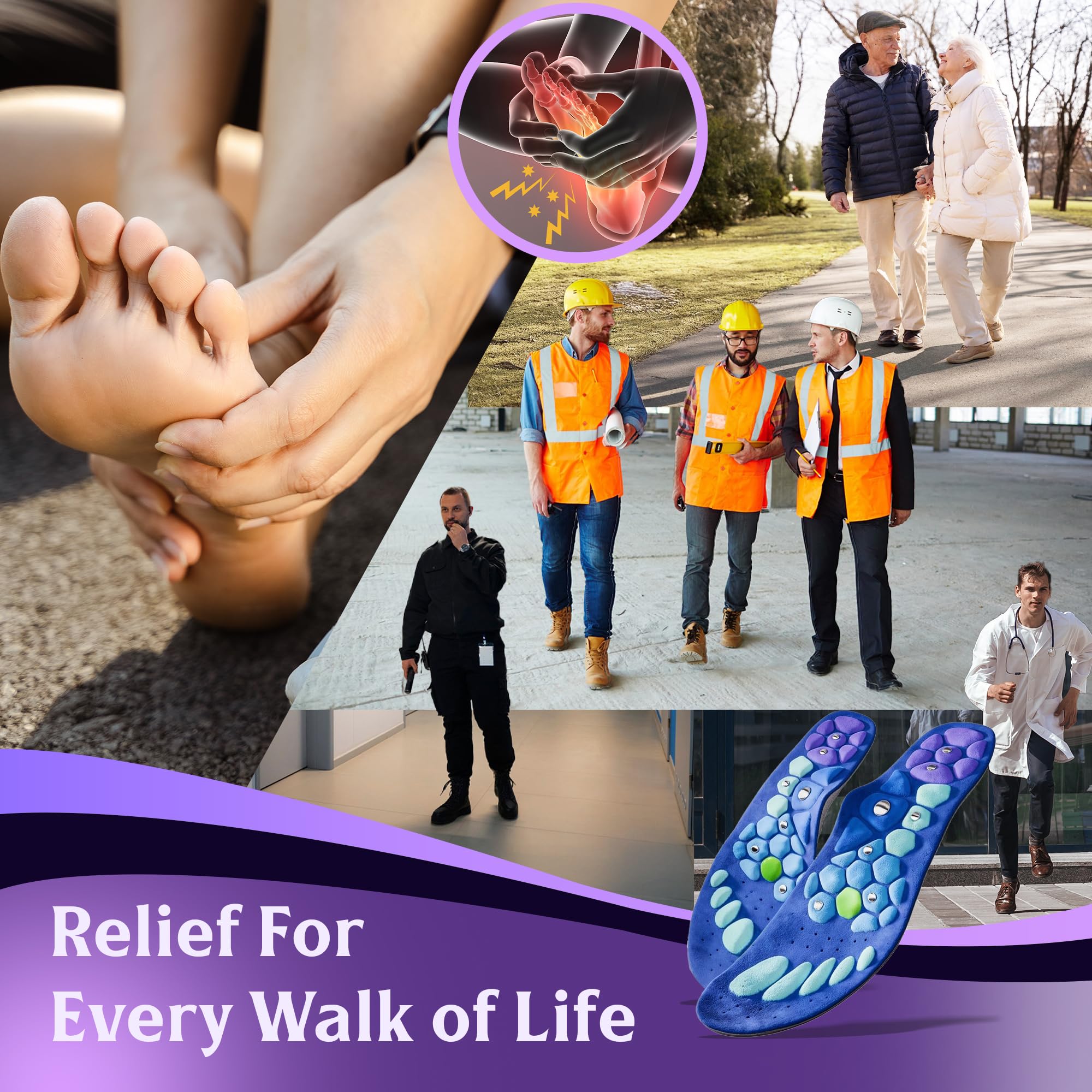 MLAB AcuStep natural orthopedic design offers non-invasive comfort with everyday wear.