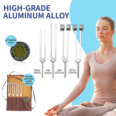 mllusxg tuning forks 128hz close-up suitable for focused meditation