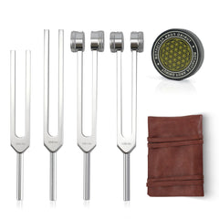 mllusxg tuning forks healing set laid out for a calming home session