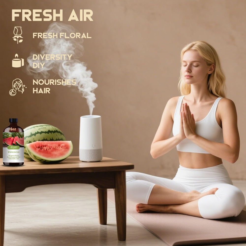 Aceite Mlynkl Sandía aroma ambiente para sala de estar relajante.