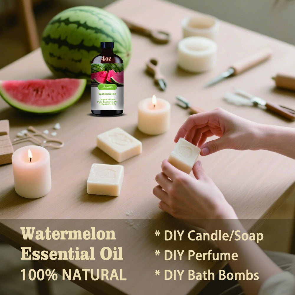 Aceite Mlynkl Sandía para jabones y velas caseros, aroma suave.