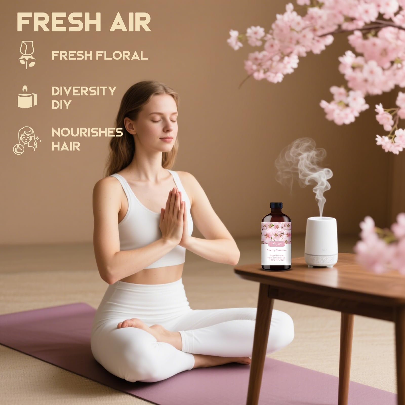 Mlynkl Cherry Blossom oil blended into soaps for gentle floral aroma.
