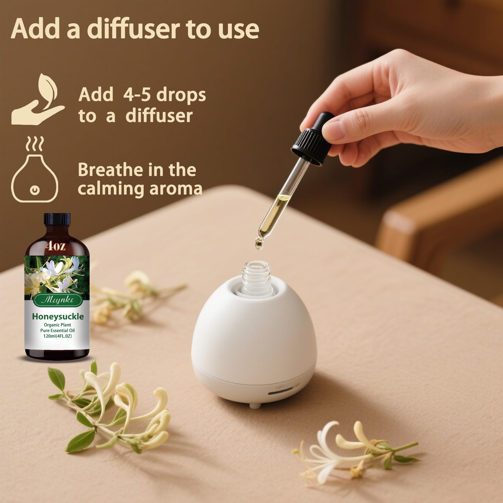 Mlynkl Honeysuckle vela casera para ambiente cálido.