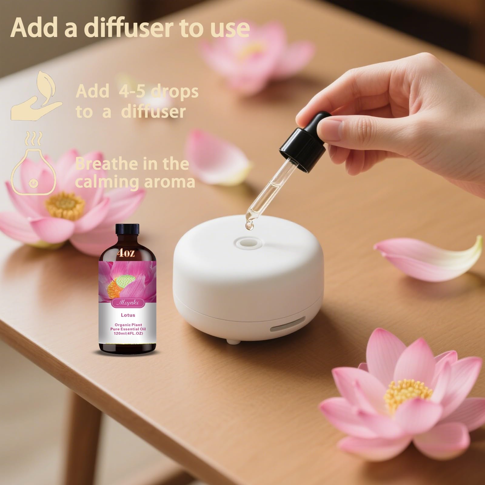 Mlynkl Lotus diffuser aroma for relaxing home environment